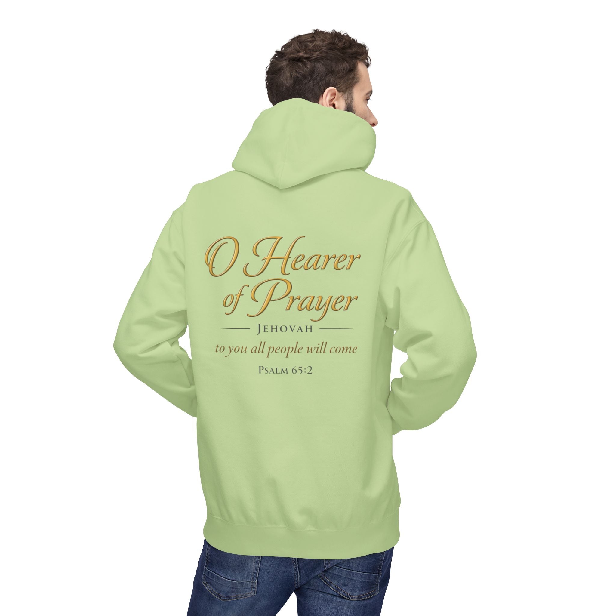 Prayer Hoodie – “O Hearer of Prayer” Psalm 65:2 Christian Pullover | Faith & Freedom Creations