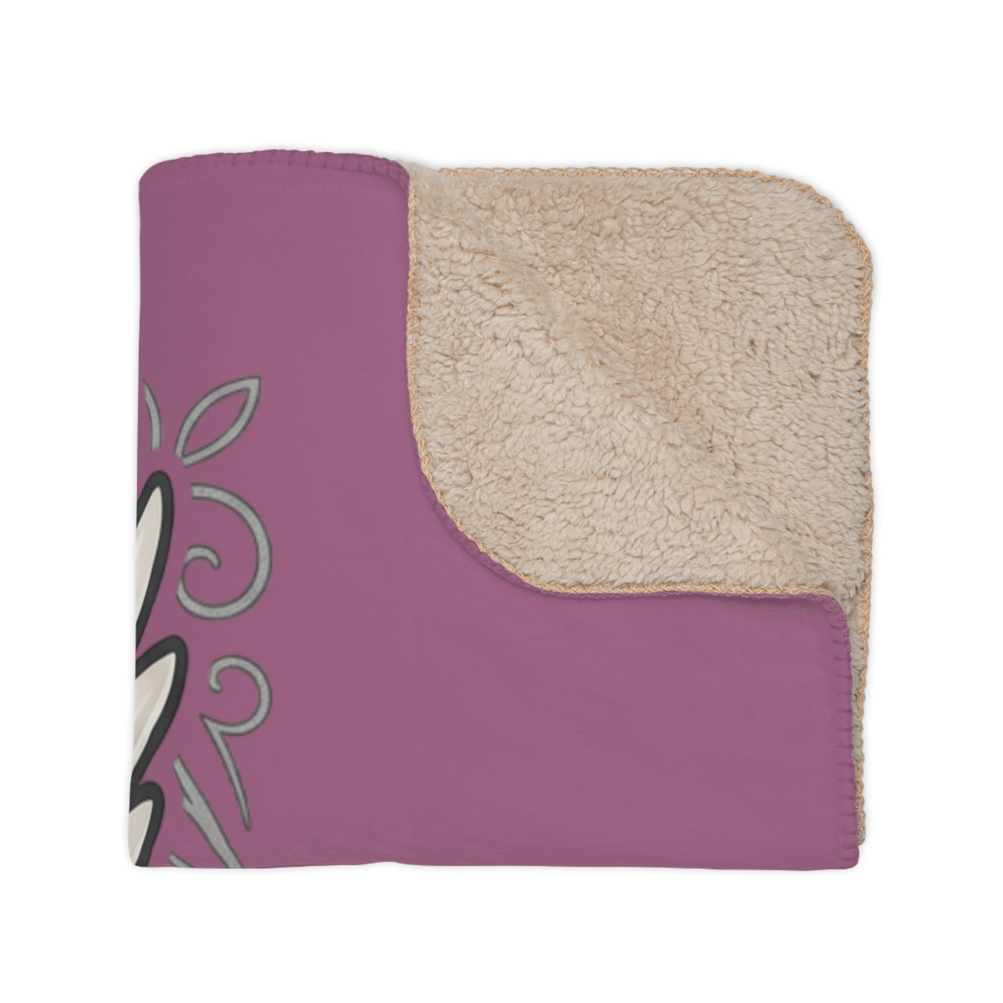 Jesus Is Peace Sherpa Blanket — Cozy Tan Christian Throw
