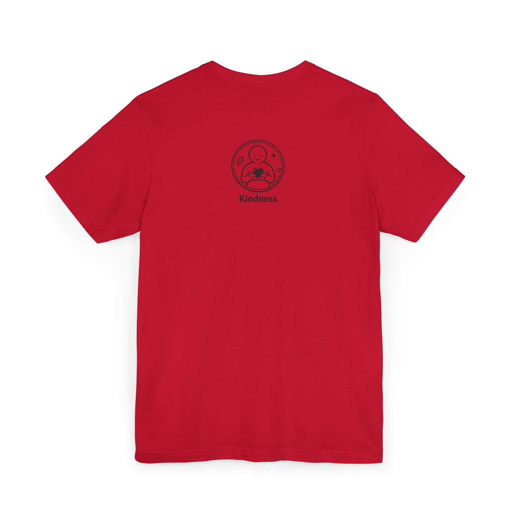 Kindness Minimalist T-Shirt | Inspirational Heart Emblem Tee | Soft Everyday Graphic Shirt