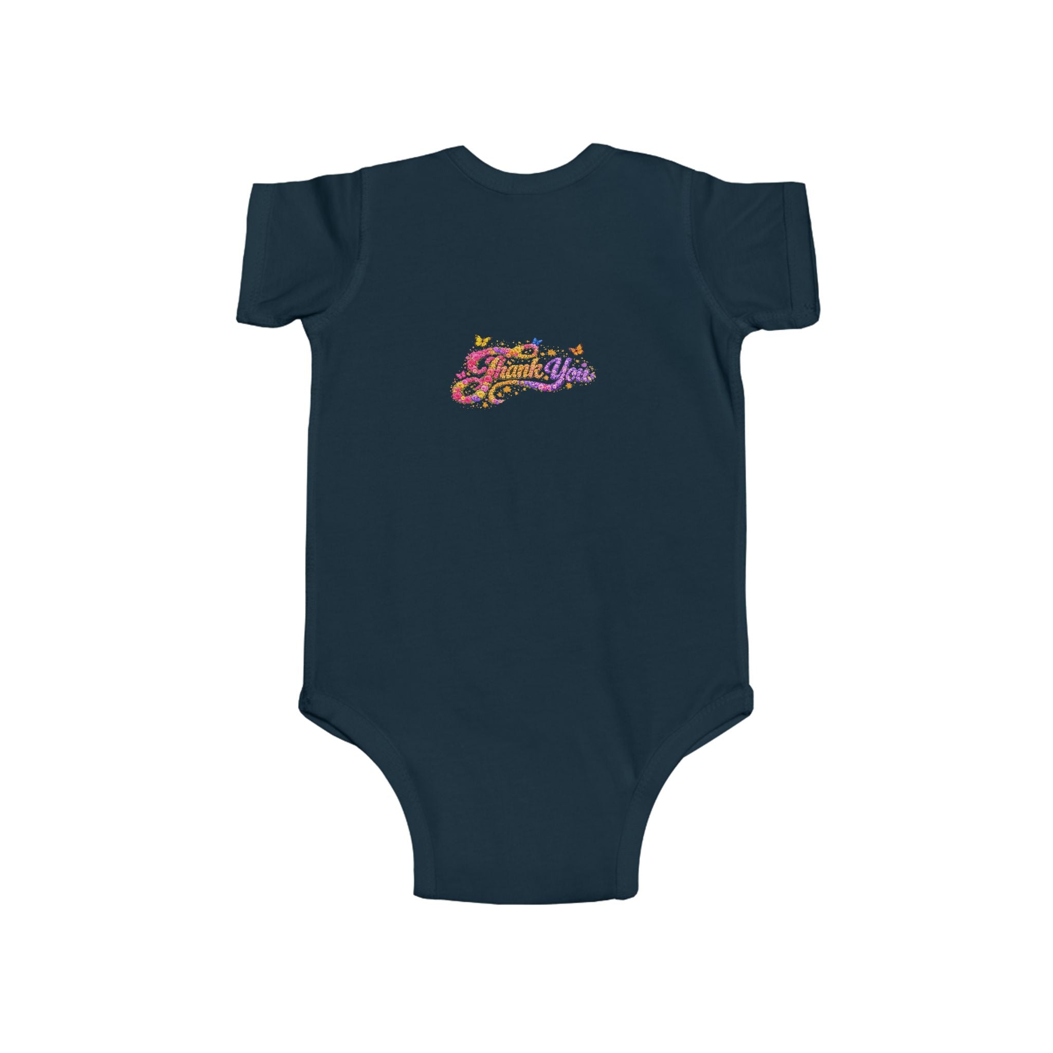 Infant Jesus Floral Script Bodysuit – Christian Baby Onesie | Faith Baby Outfit