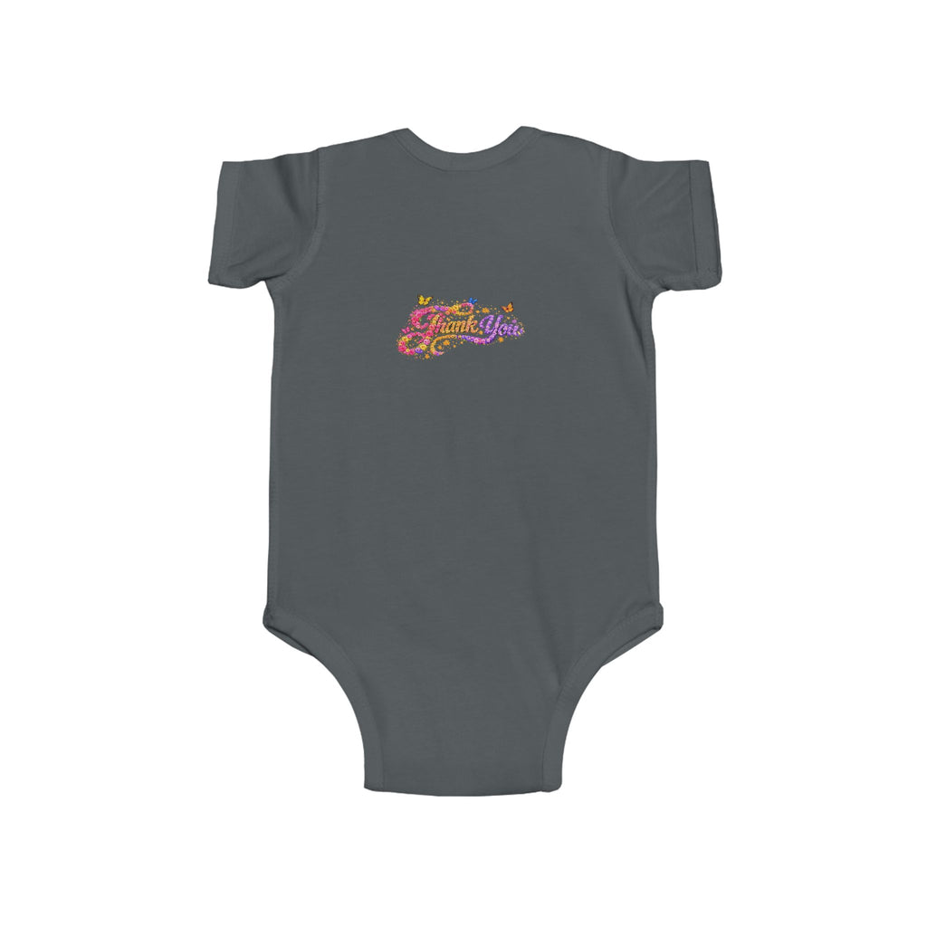 Infant Jesus Floral Script Bodysuit – Christian Baby Onesie | Faith Baby Outfit