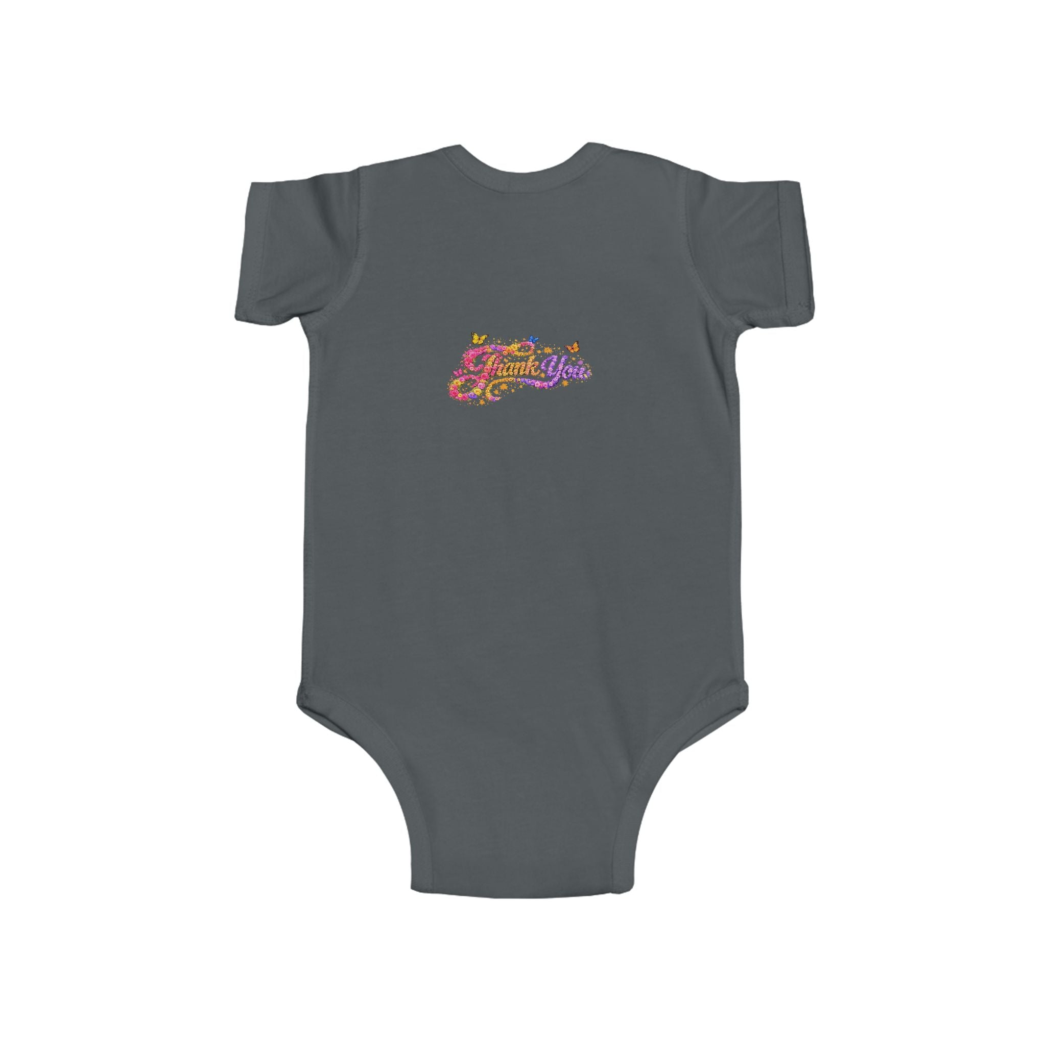 Infant Jesus Floral Script Bodysuit – Christian Baby Onesie | Faith Baby Outfit