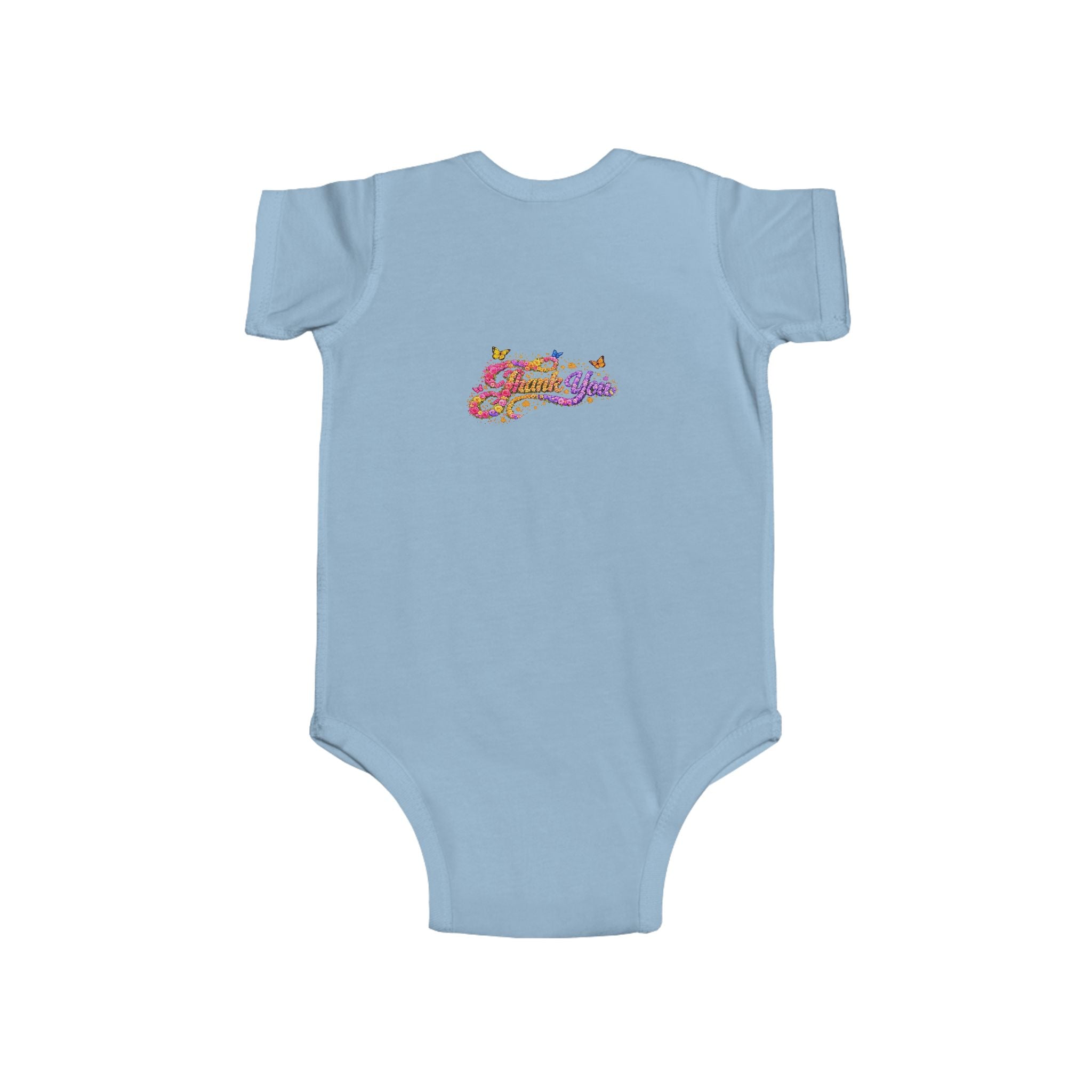 Infant Jesus Floral Script Bodysuit – Christian Baby Onesie | Faith Baby Outfit