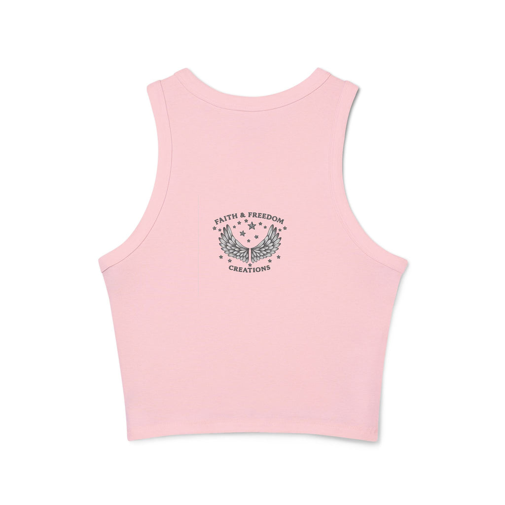 Peter – Racer Tank | “Loving Review by Jesus” 5-Star Graphic – Five-Star Faith Series