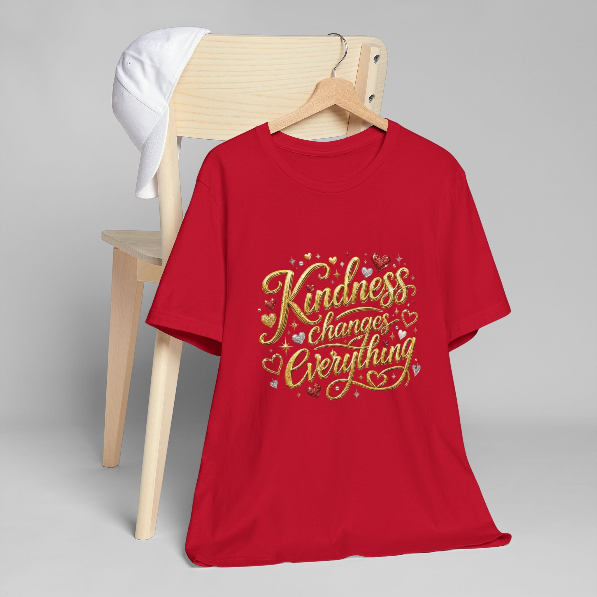 Kindness Changes Everything T-Shirt | Inspirational Script Graphic Tee | Soft Everyday Kindness Shirt