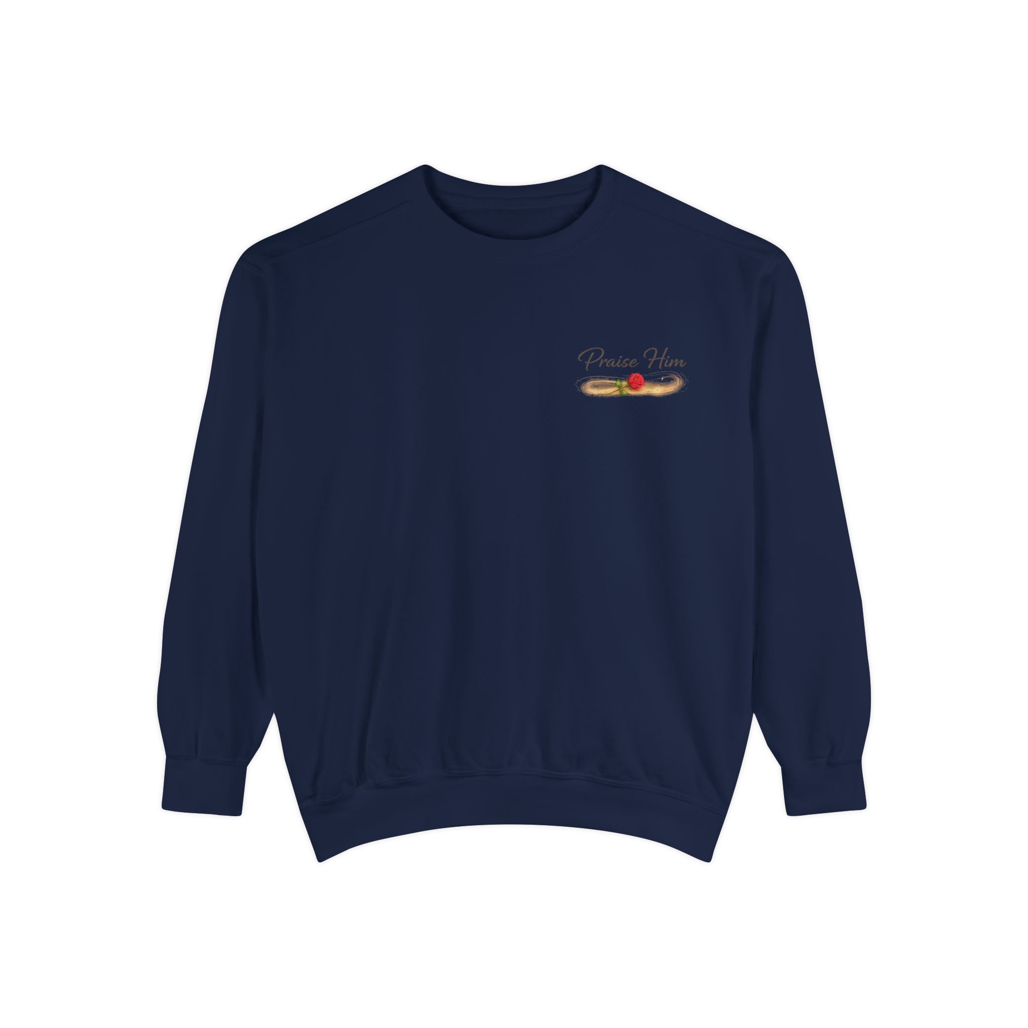 Psalm 34:1 Crewneck Sweatshirt | Inspirational Christian Graphic Sweatshirt | Faith Apparel