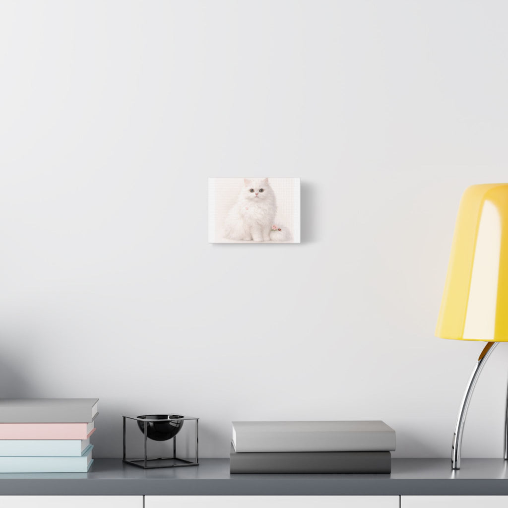 Persian Cat Canvas Wall Art – Satin Finish Stretched Canvas | Elegant Cat Lover Decor