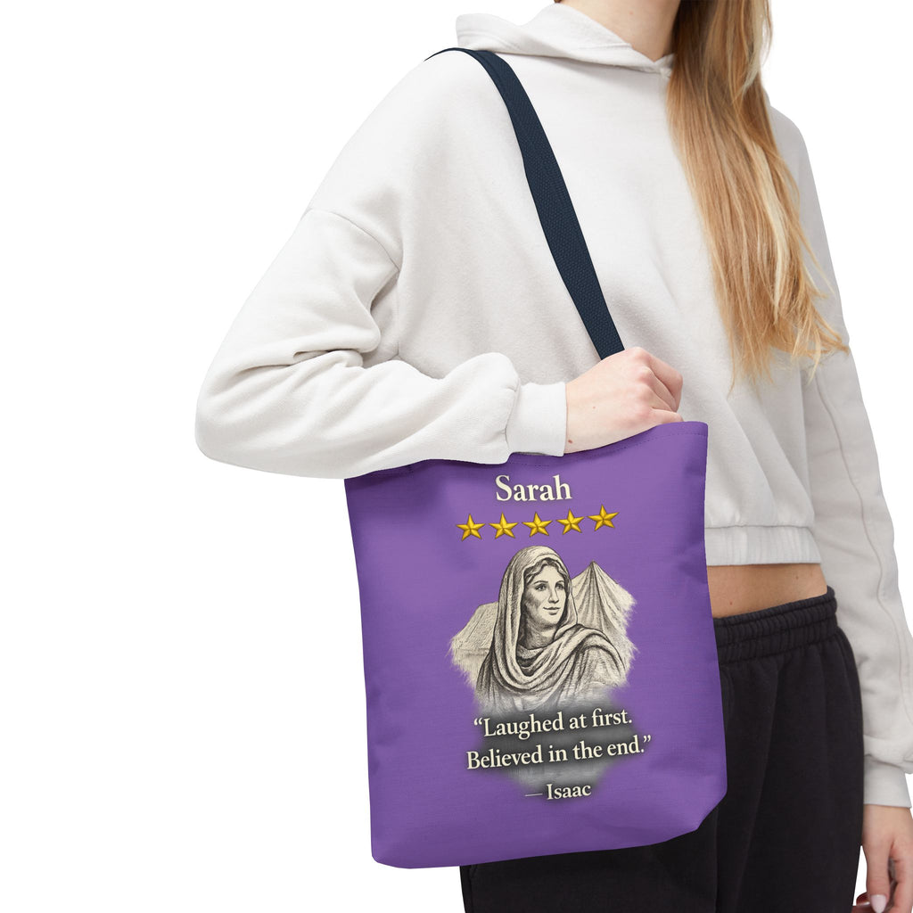 Sarah – Personalized Tote Bag | “Laughed at First. Believed in the End.” Review – Five-Star Faith Series
