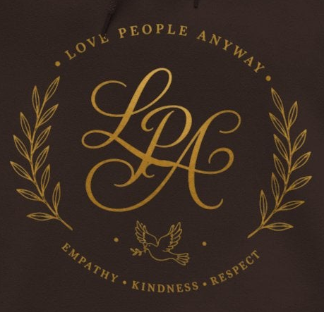 Love People Anyway Hoodie | Inspirational Christian Hooded Sweatshirt | Faith Freedom Creations