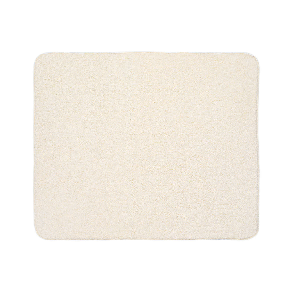 Dove Fleece Sherpa Blanket — Soft White Dove on Sparkling Starry Background