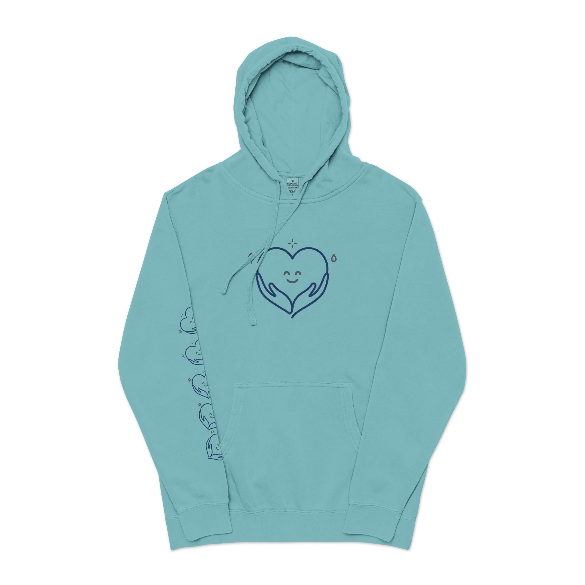 Kindness Changes Everything Hoodie – Heart Graphic Pigment-Dyed Sweatshirt