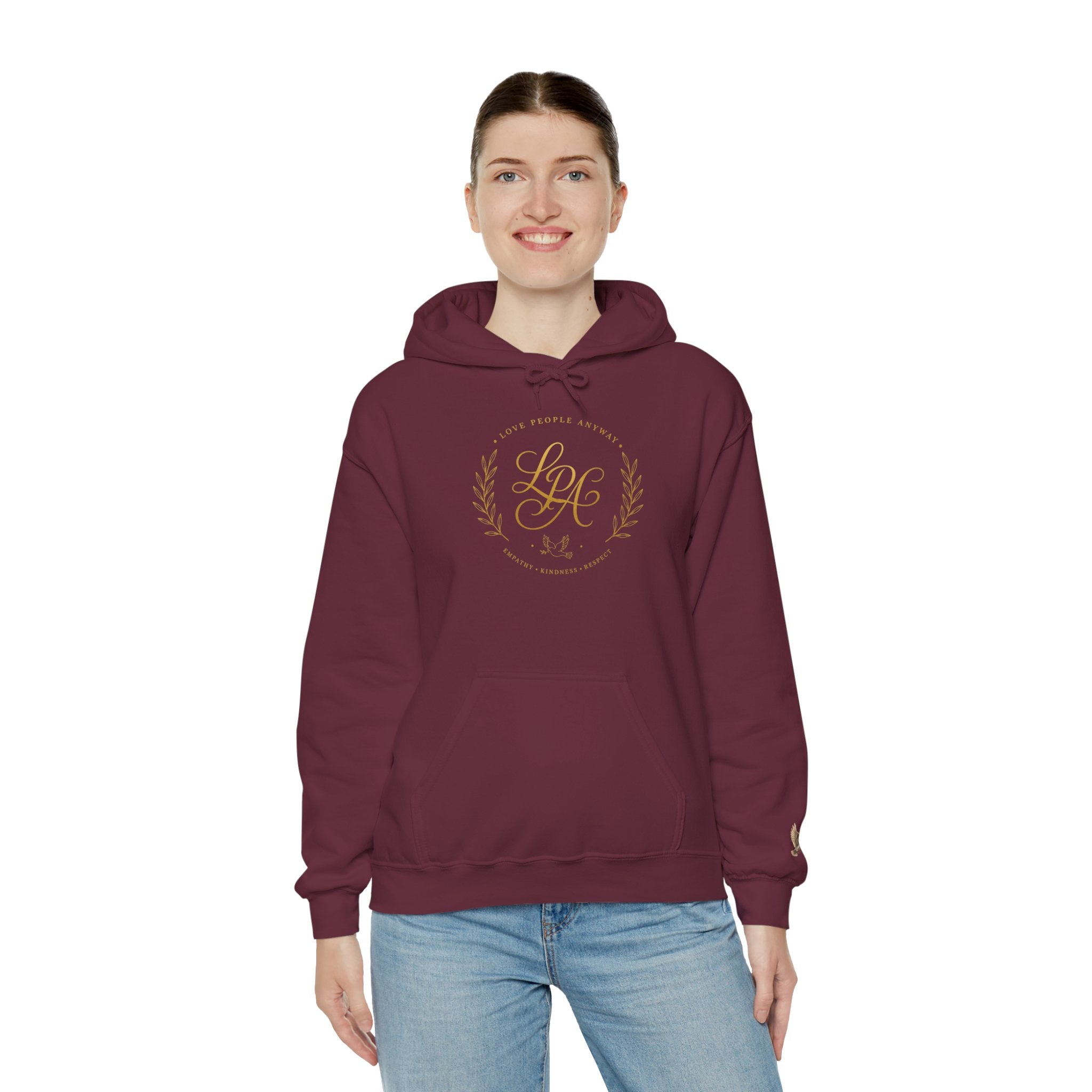 Love People Anyway Hoodie | Inspirational Christian Hooded Sweatshirt | Faith Freedom Creations