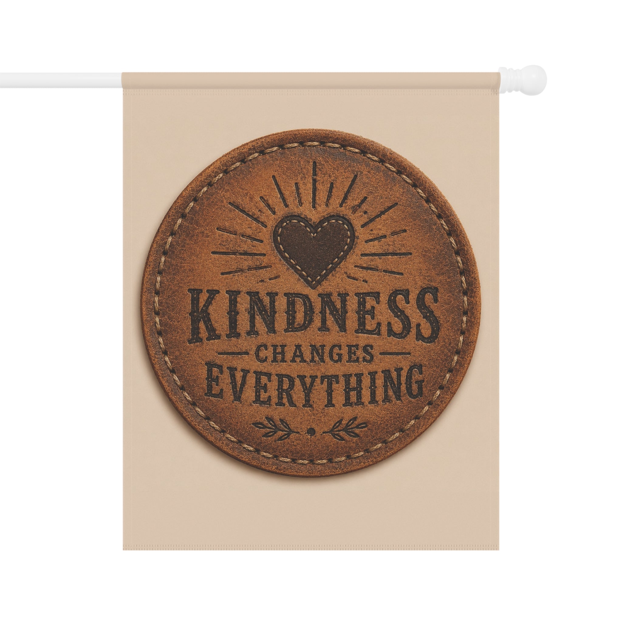 Kindness Changes Everything Garden Flag | Inspirational Home & Garden Banner | Faith Freedom Creations