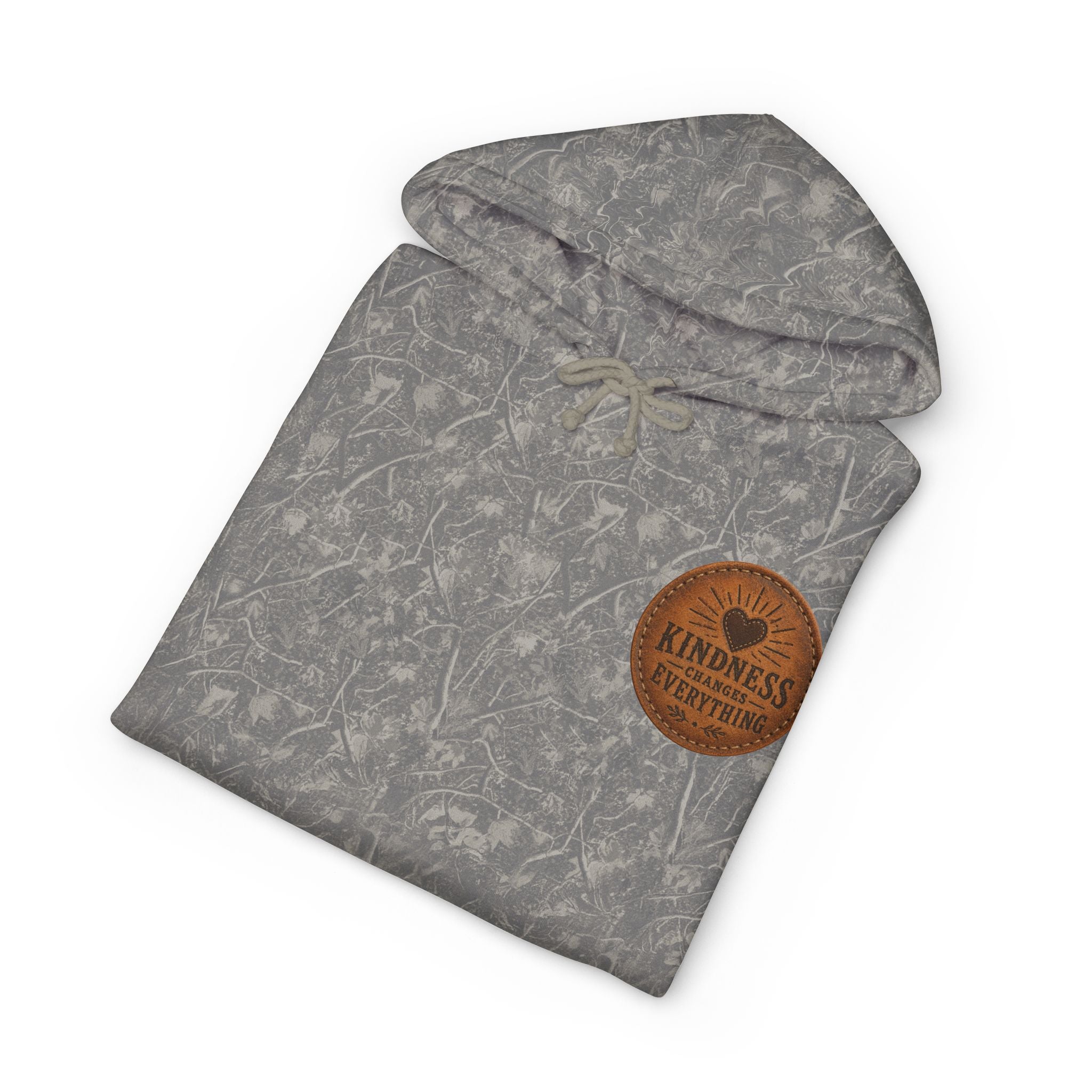 Kindness Changes Everything Hoodie — Inspirational Heart Patch Design