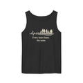 “Every Heart Beats the Same” Vintage Surf Tank Top – Garment-Dyed Coastal Unity Tank