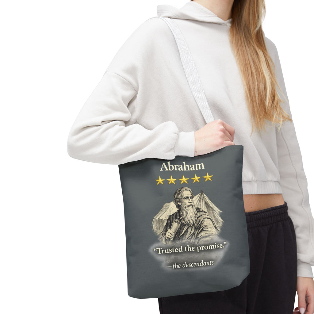 Abraham – Tote Bag | “Trusted the Promise” Patriarch Graphic – Five-Star Faith Series
