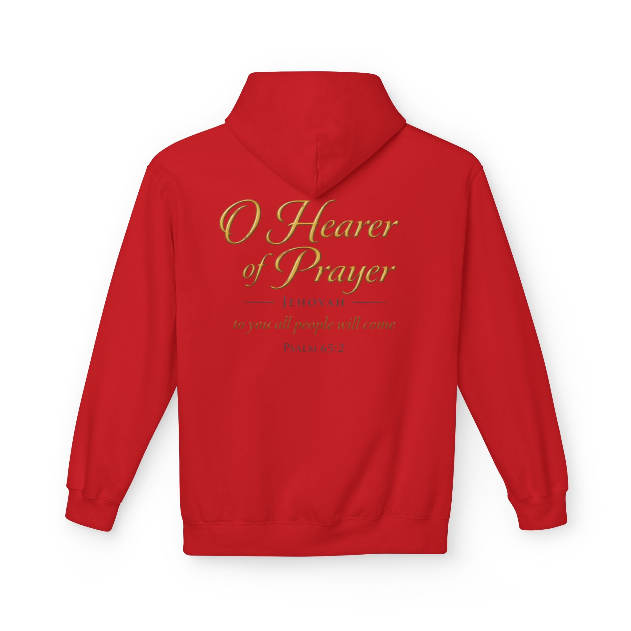 Prayer Hoodie – “O Hearer of Prayer” Psalm 65:2 Christian Pullover | Faith & Freedom Creations