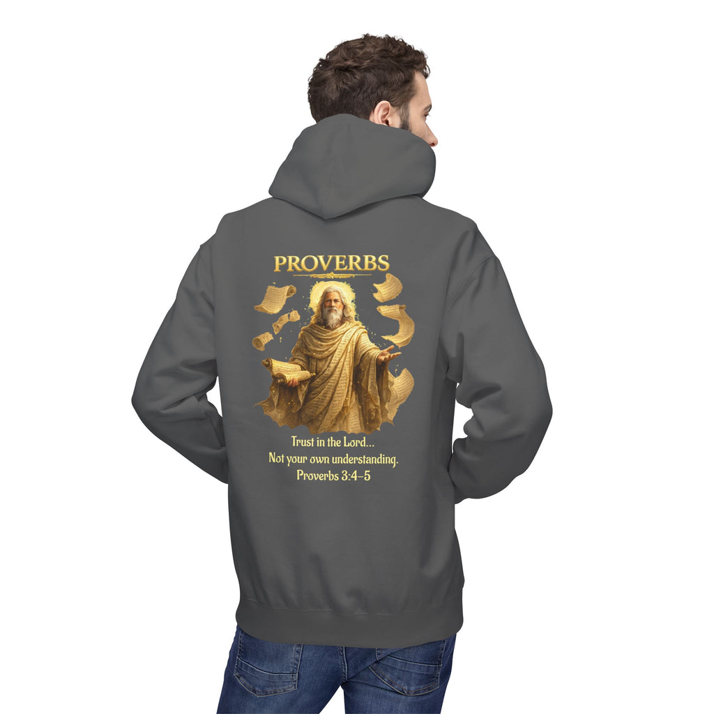 Proverbs “Trust in the Lord” Hoodie – Christian Scripture Pullover | Proverbs 3:5 Faith Sweatshirt