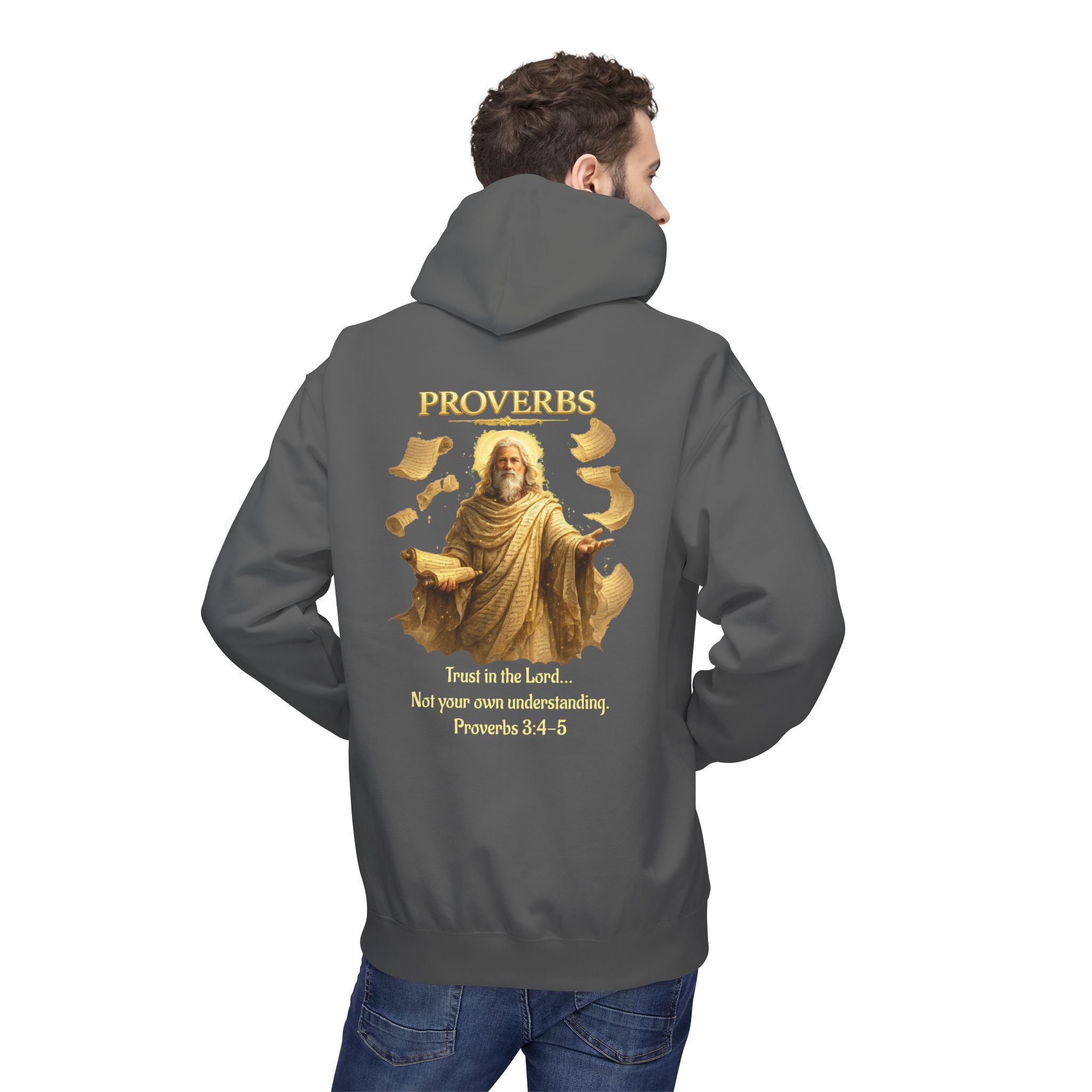 Proverbs “Trust in the Lord” Hoodie – Christian Scripture Pullover | Proverbs 3:5 Faith Sweatshirt