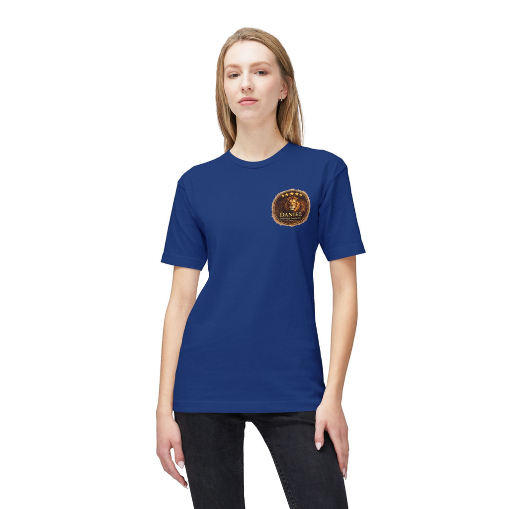 Daniel Review "Stay" Christian T-Shirt — Faith-Based Lion Design