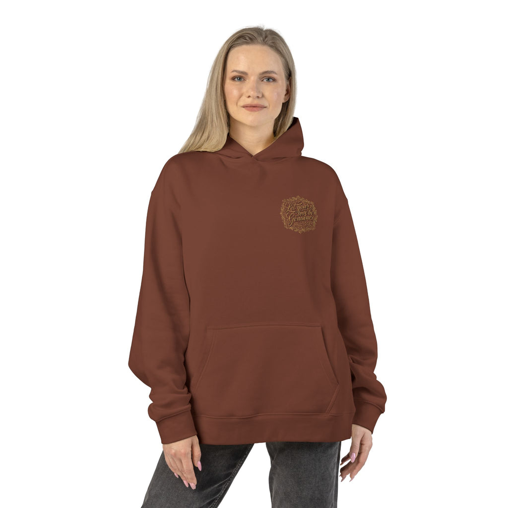 “Let Your Love Be Genuine” Hoodie – Romans 12:9 Christian Pullover | Faith & Freedom Creations