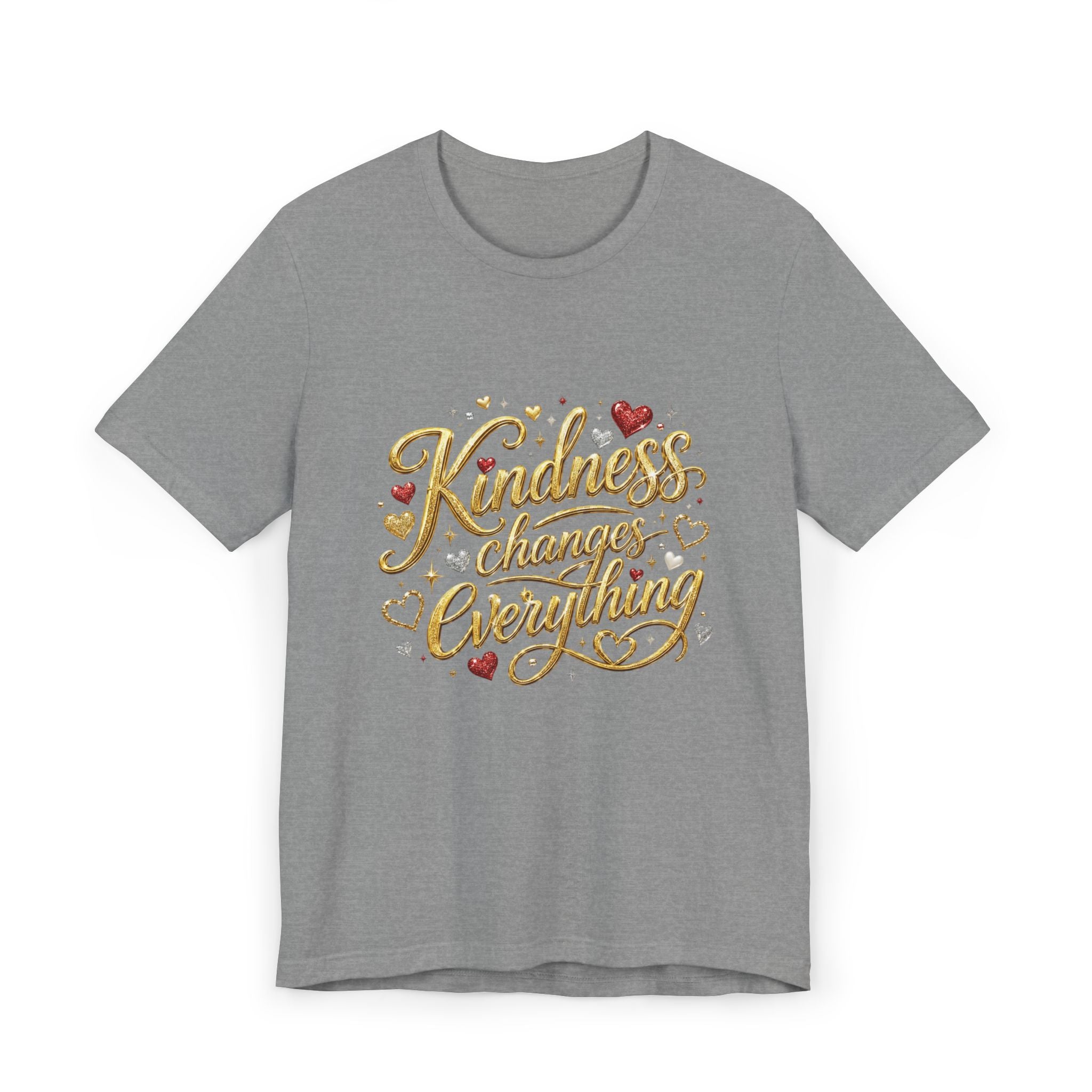 Kindness Changes Everything T-Shirt | Inspirational Script Graphic Tee | Soft Everyday Kindness Shirt
