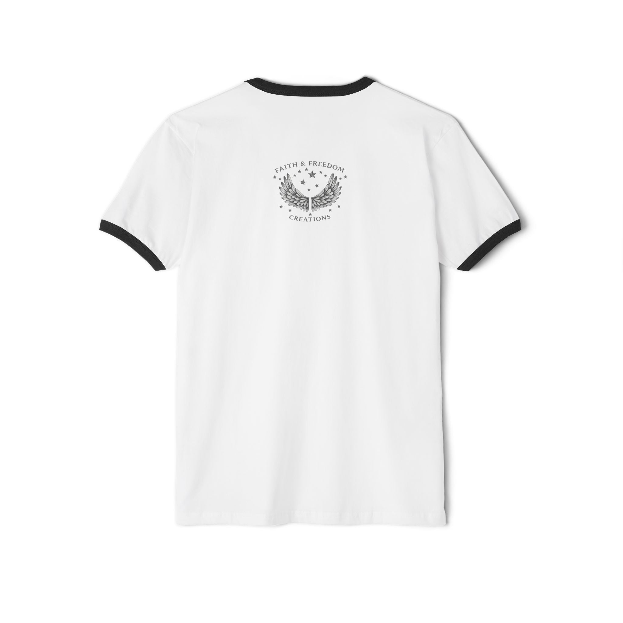 Abraham – Ringer Tee | “I Trusted the Promise” Vintage Graphic – Five-Star Faith Series