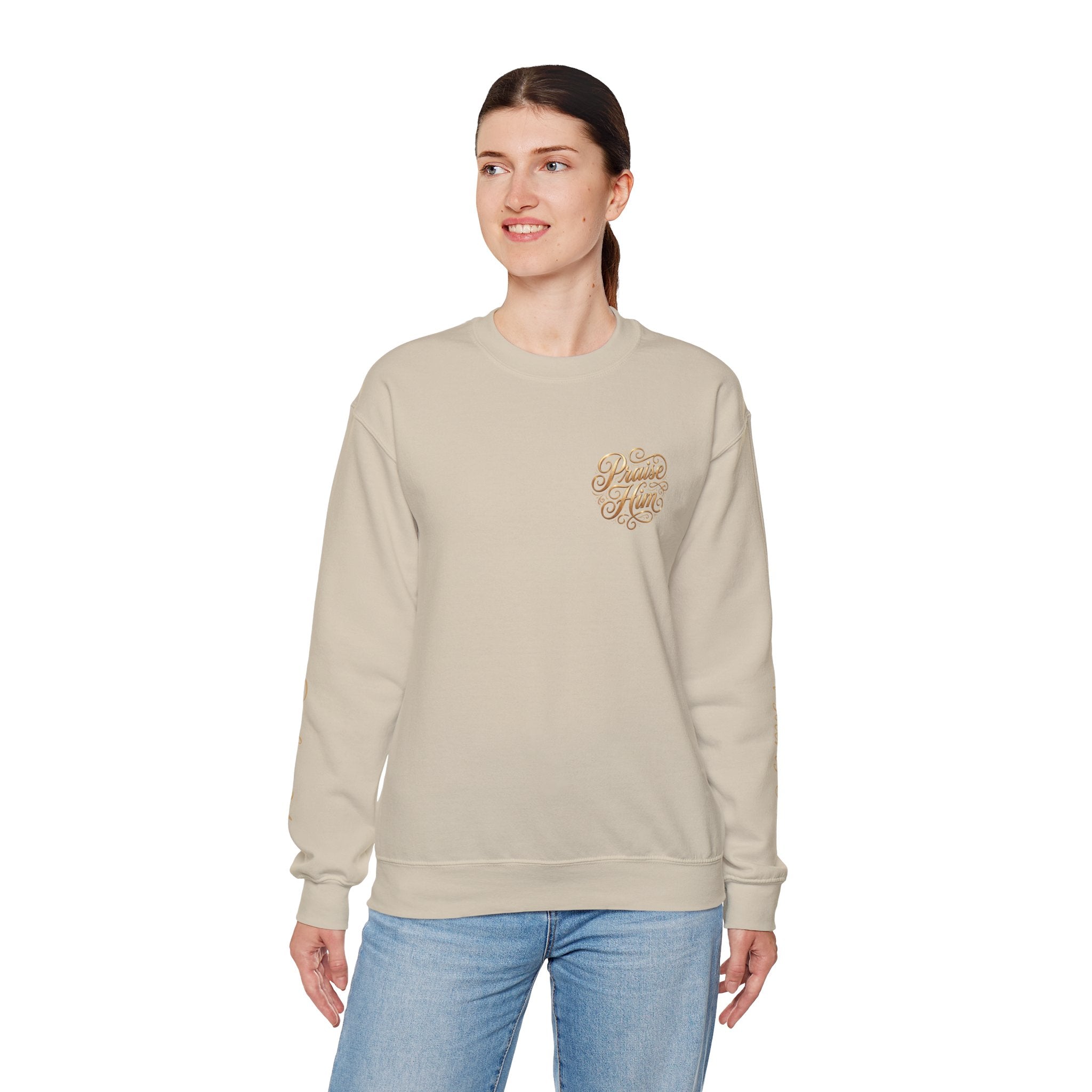 Praise Psalm 150 Sweatshirt | Christian Faith Crewneck Pullover | Inspirational Worship Apparel