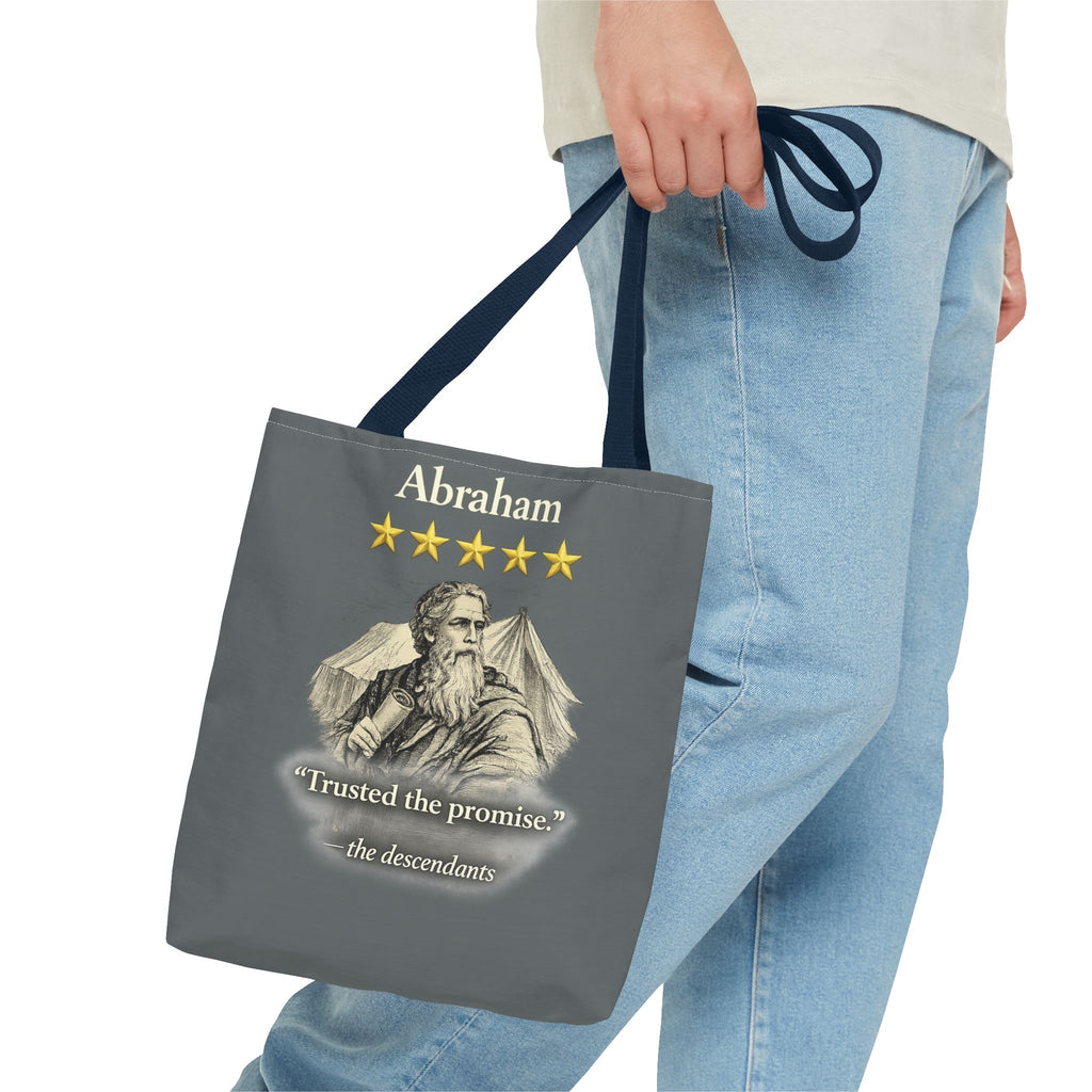 Abraham – Tote Bag | “Trusted the Promise” Patriarch Graphic – Five-Star Faith Series