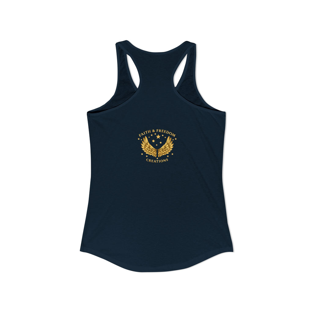 Delilah’s Salon – Women’s Racerback Tank | Vintage Review Graphic – Five-Star Faith Series