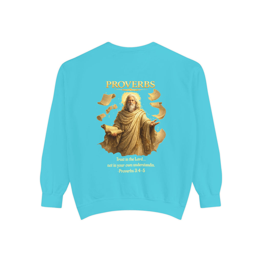 Proverbs Scripture Sweatshirt | Biblical Quote Christian Pullover | Inspirational Faith Crewneck