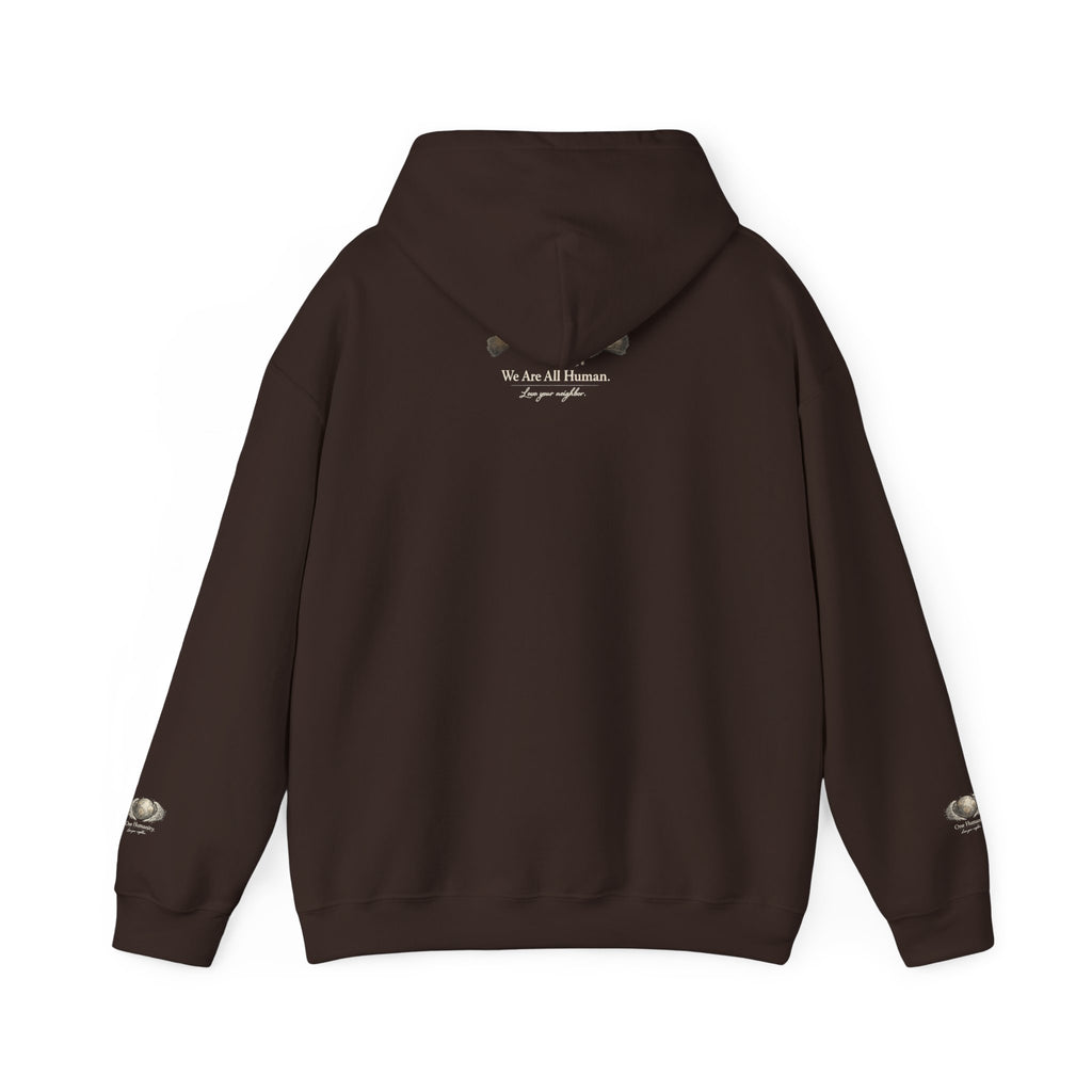 “Love People Anyway” Hoodie – Inspirational Script Graphic Sweatshirt | Compassion Message Pullover