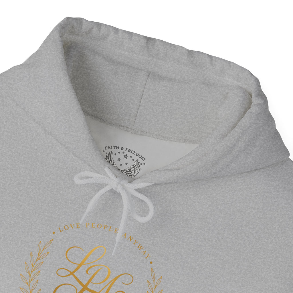 Love People Anyway Hoodie | Inspirational Christian Hooded Sweatshirt | Faith Freedom Creations