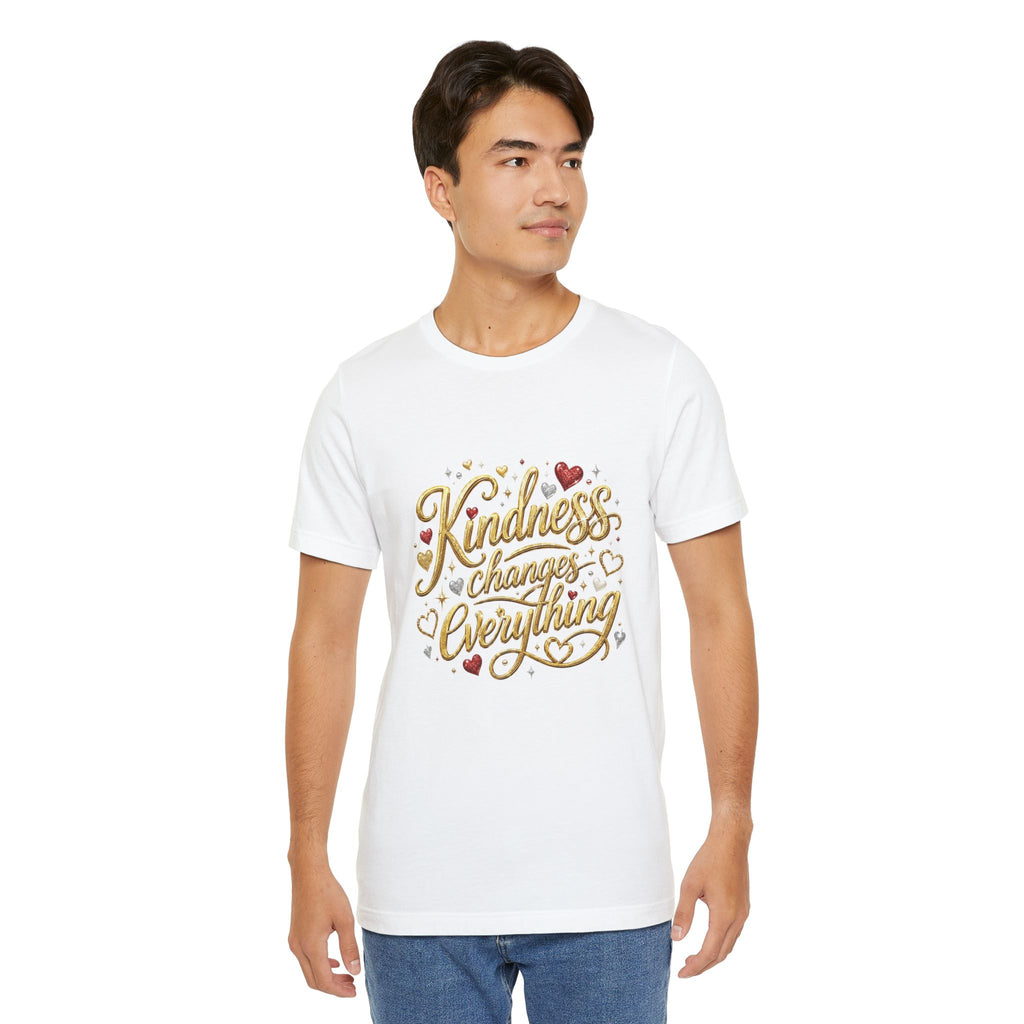 Kindness Changes Everything T-Shirt | Inspirational Script Graphic Tee | Soft Everyday Kindness Shirt