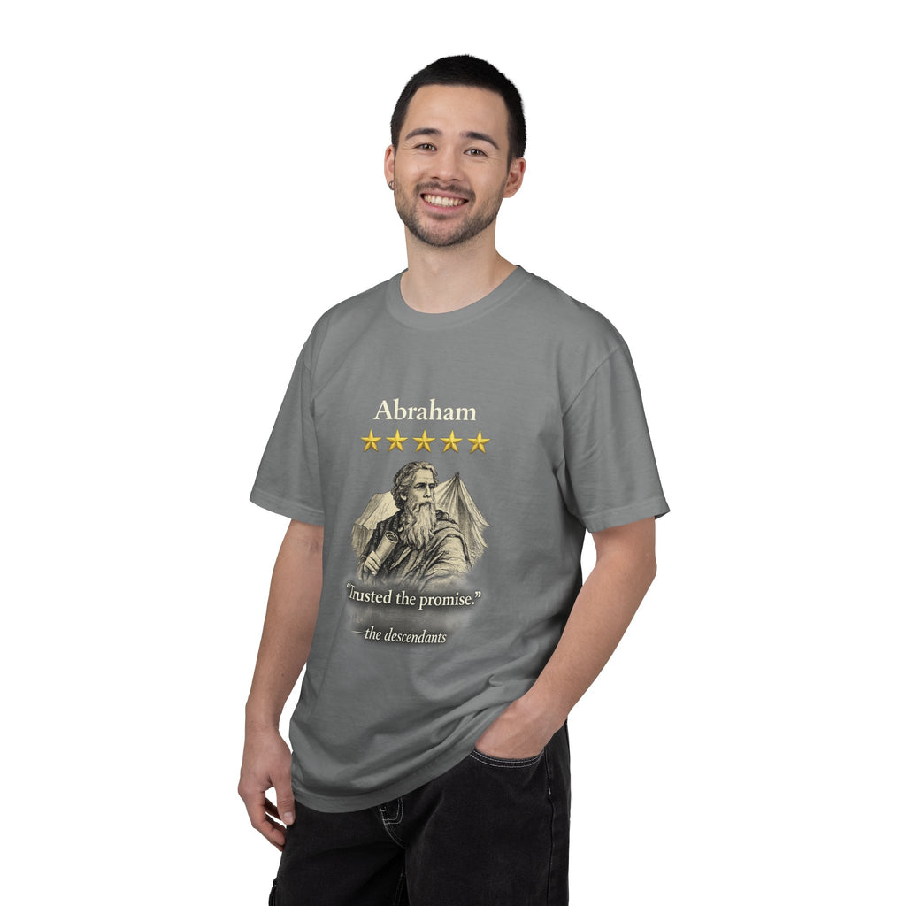 Abraham – Vintage T-Shirt | “I Trusted the Promise” Graphic – Five-Star Faith Series