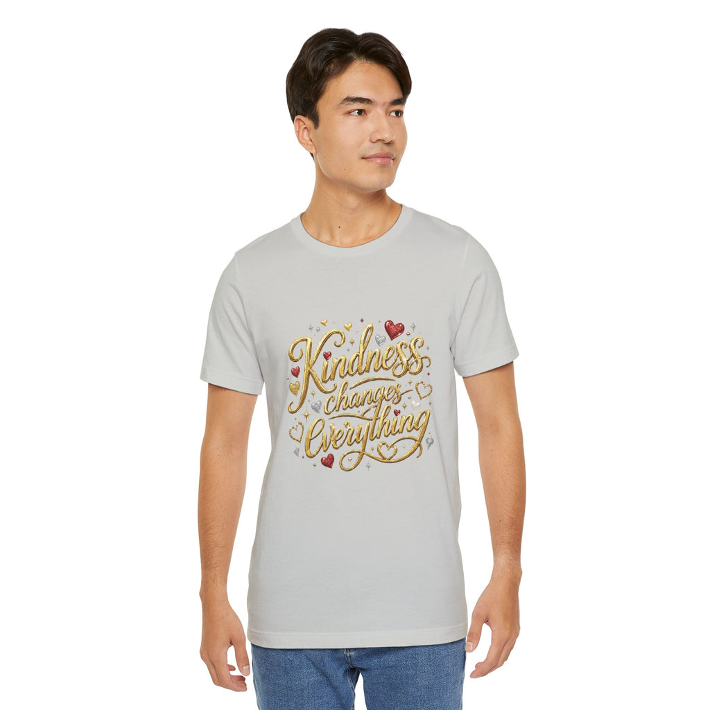 Kindness Changes Everything T-Shirt | Inspirational Script Graphic Tee | Soft Everyday Kindness Shirt
