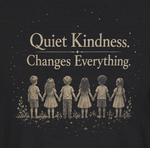 Kindness Graphic Tee – “Quiet Kindness Changes Everything” Inspirational T-Shirt