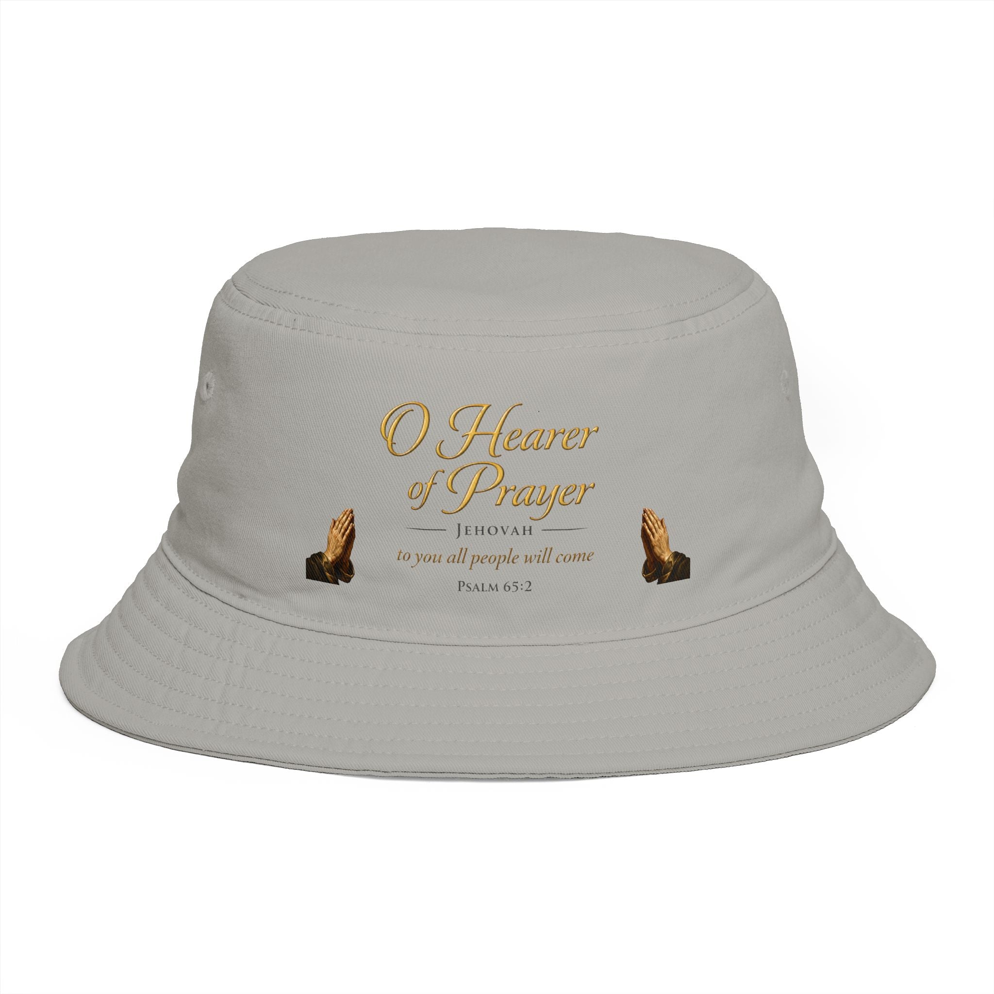 O Hearer of Prayer Bucket Hat – Psalm 65:2 Faith-Inspired Scripture Hat | Faith & Freedom Creations