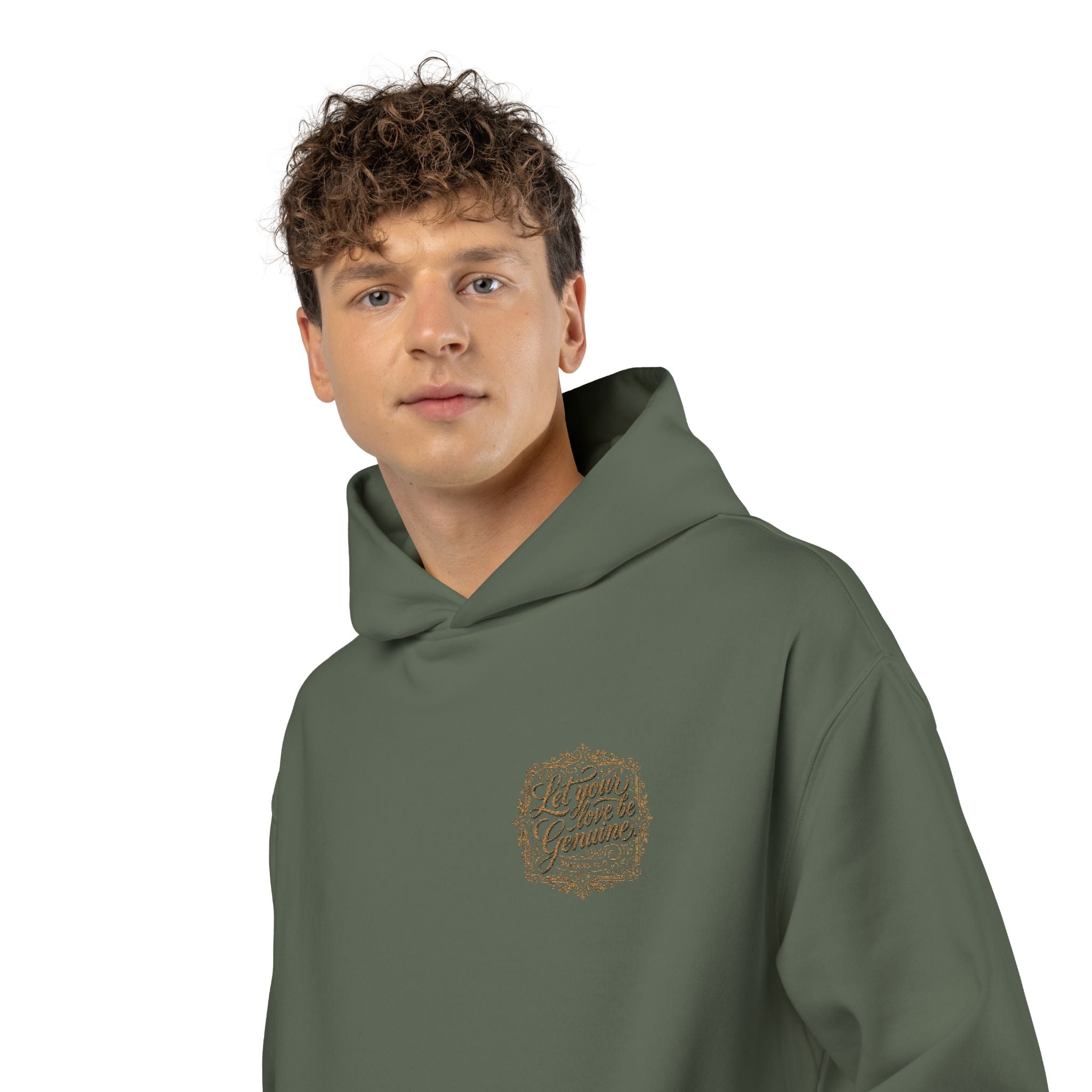 “Let Your Love Be Genuine” Hoodie – Romans 12:9 Christian Pullover | Faith & Freedom Creations