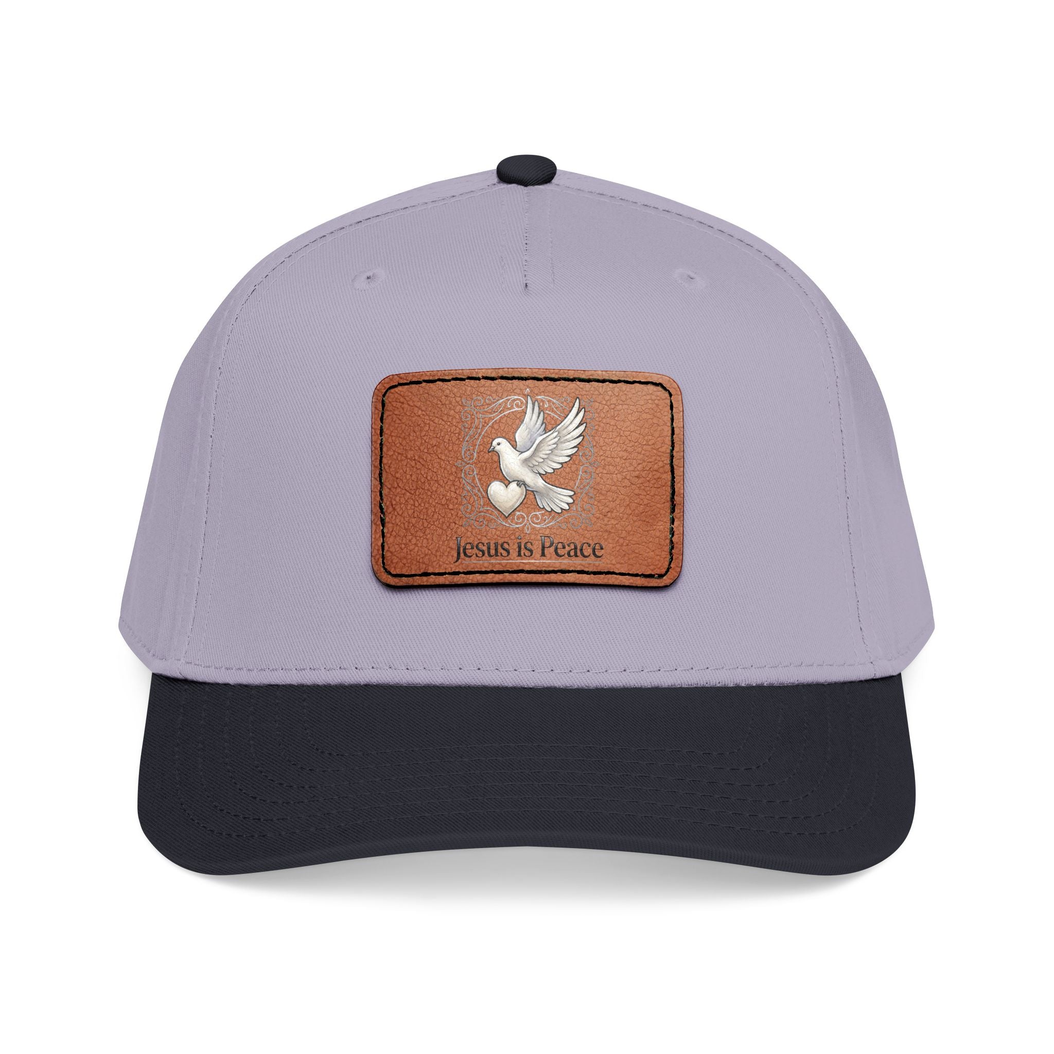 Jesus Is Peace Christian Leather Patch Hat | Dove Faith Baseball Cap | Inspirational Snapback Cap