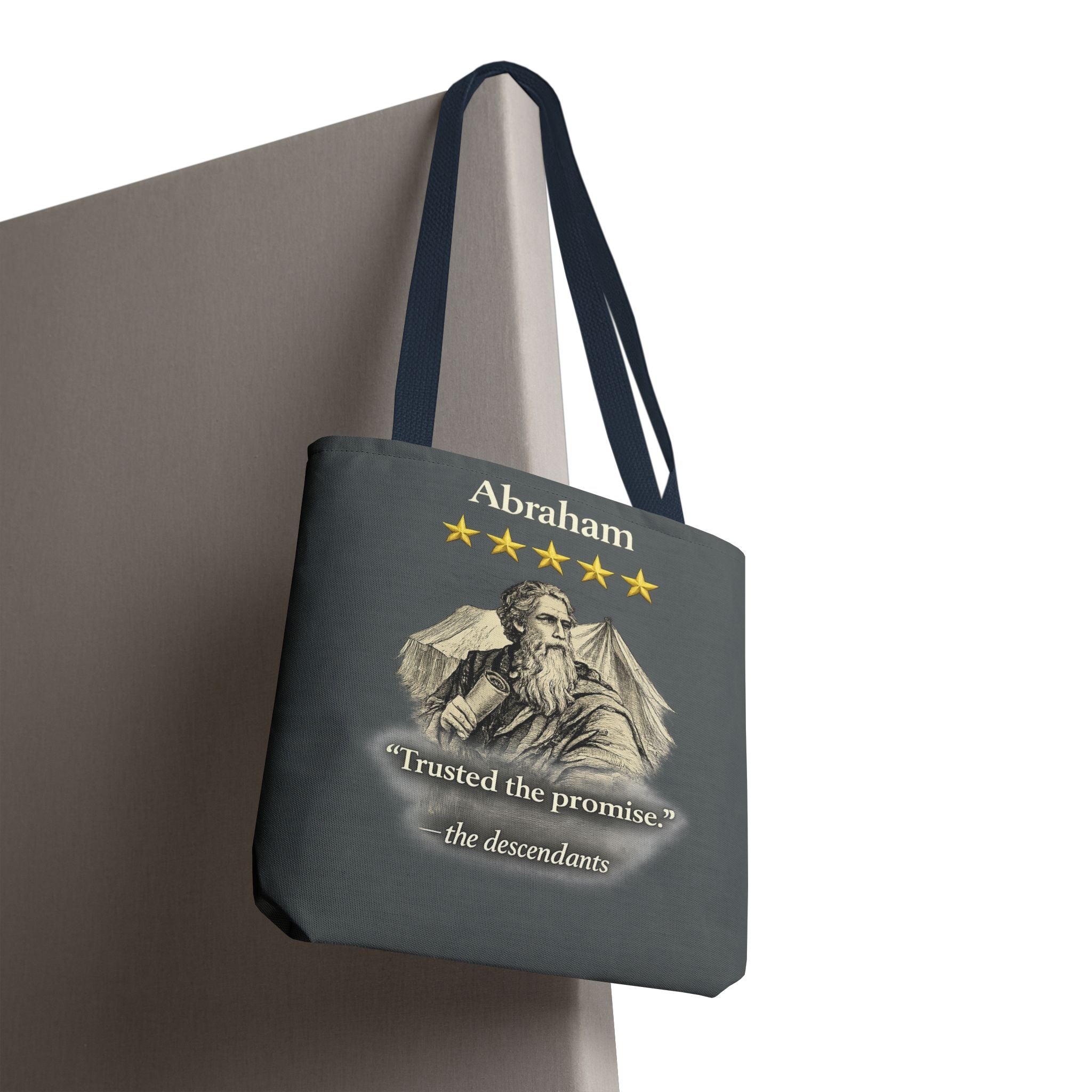 Abraham – Tote Bag | “Trusted the Promise” Patriarch Graphic – Five-Star Faith Series