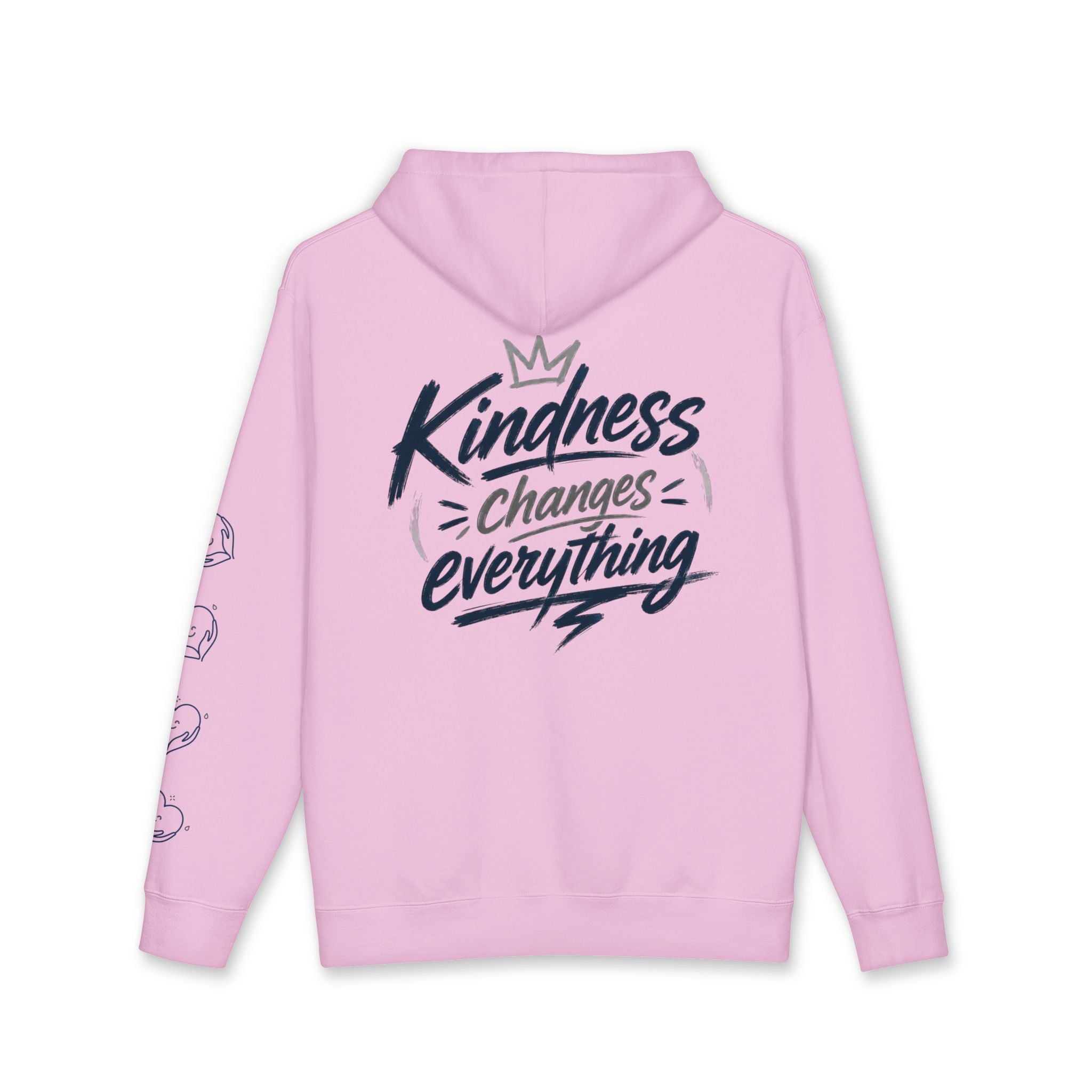 Kindness Changes Everything Hoodie – Heart Hands Graphic Inspirational Pullover