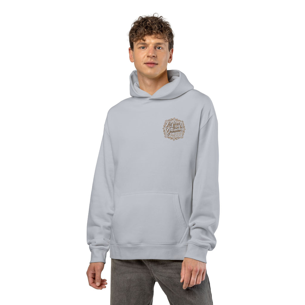 “Let Your Love Be Genuine” Hoodie – Romans 12:9 Christian Pullover | Faith & Freedom Creations