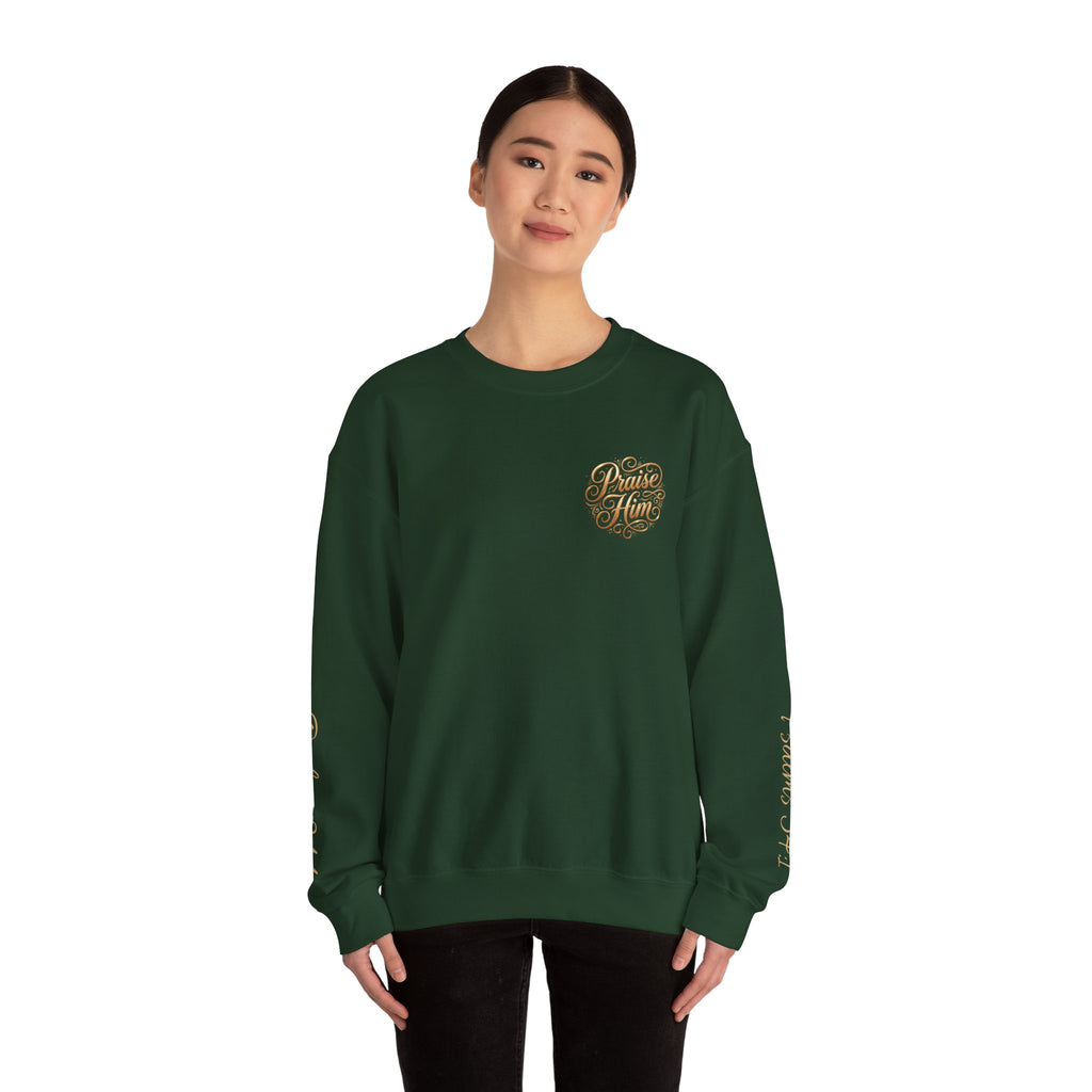 Praise Psalm 150 Sweatshirt | Christian Faith Crewneck Pullover | Inspirational Worship Apparel