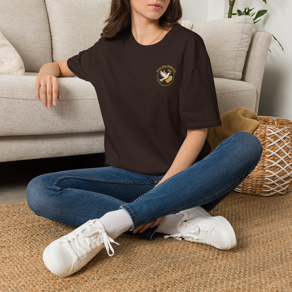 Dove of Peace Pocket T-Shirt | Pray Love Remember Christian Tee | Faith Freedom Creations