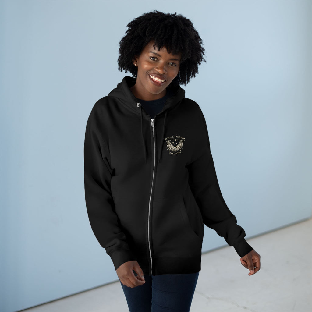 Vintage Lion Statue Zip Hoodie – “Surprising Daniel Lion Den Review” Christian Graphic Hoodie