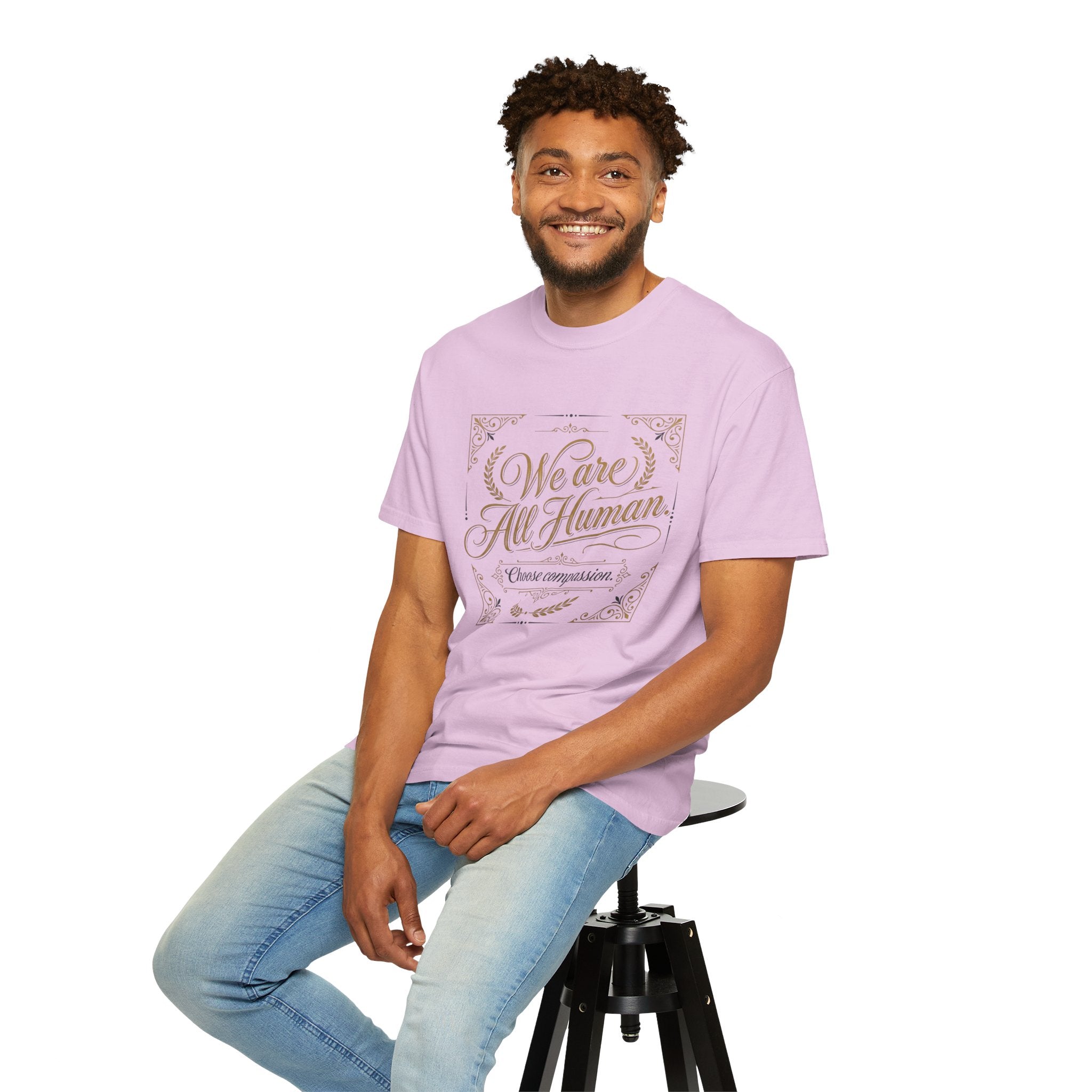We Are All Human T-Shirt – “Choose Compassion” Inspirational Graphic Tee