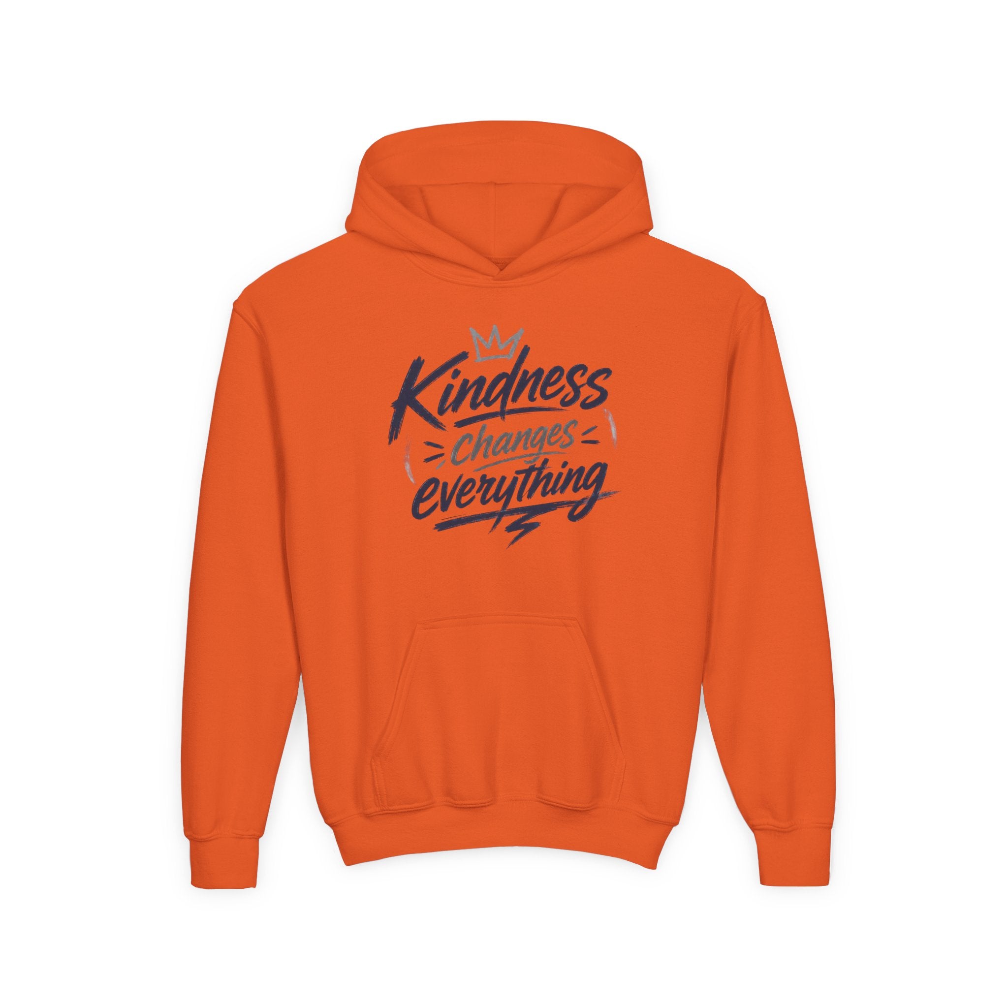 Youth Hoodie – “Kindness Changes Everything” Inspirational Kids Pullover