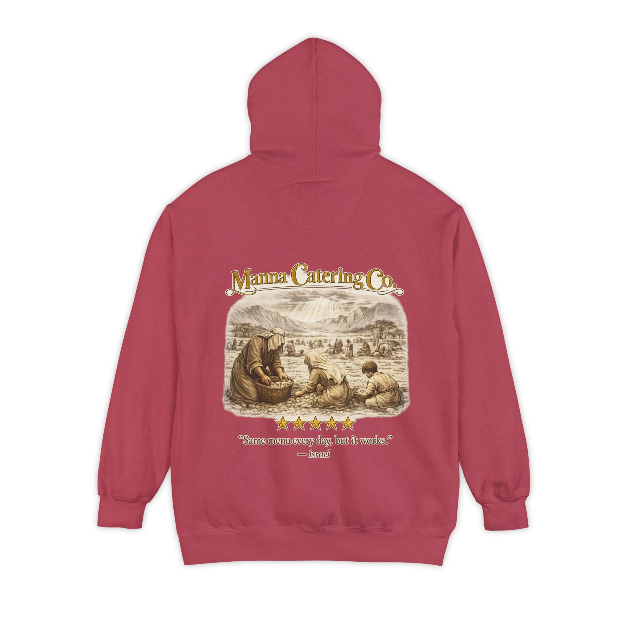 Hoodie - Manna Catering Co.  - "Manna Review" Vintage Graphic Hoodie