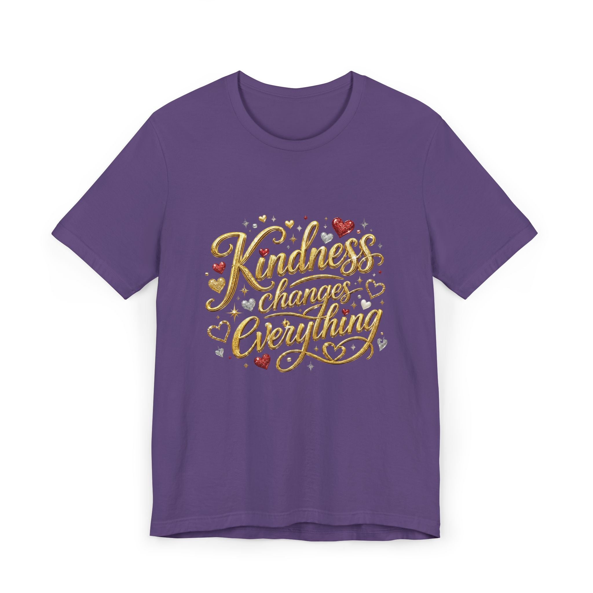 Kindness Changes Everything T-Shirt | Inspirational Script Graphic Tee | Soft Everyday Kindness Shirt